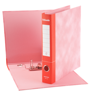 Registratori ESSELTE ESSENTIALS formato protocollo d.5 Rosso