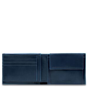 Portafoglio uomo con portamonete Blue Square PU1392B2