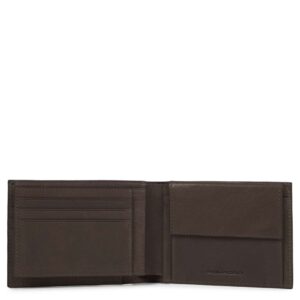 Portafoglio uomo con porta documenti, portamonete, porta carte di credito e anti-frode RFID Black Square PU1392B3R