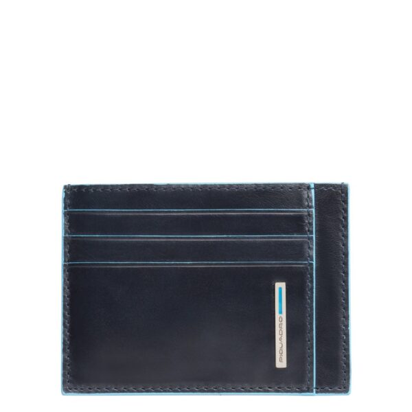 Porta carte di credito in pelle Blue Square PP2762B2R