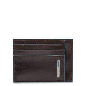 Porta carte di credito in pelle Blue Square PP2762B2R