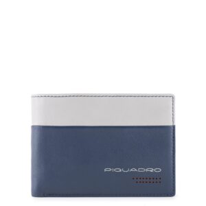 Portafoglio PIQUADRO uomo con portamonete Blu grigio PU257UB00R