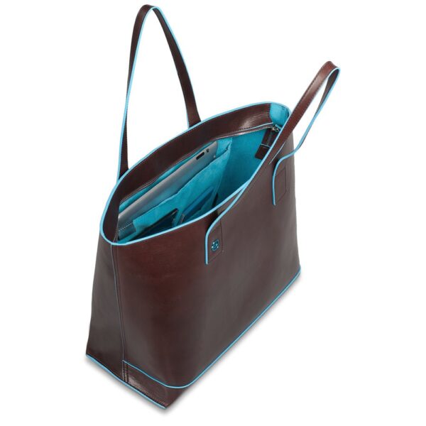 Shopping bag con compartimento porta iPad®mini Blue Square