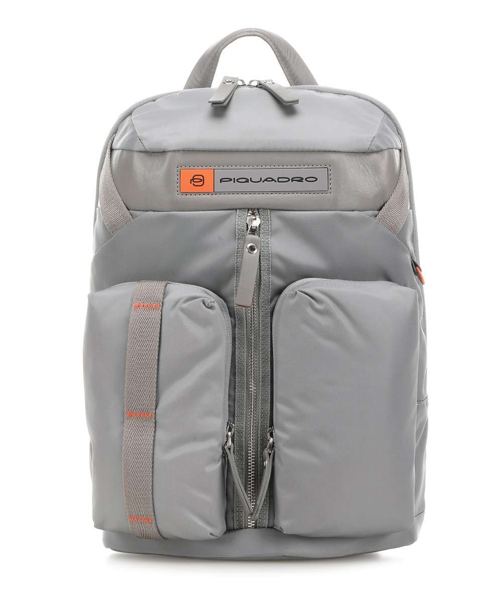 Zaino PIQUADRO in nylon rigenerato Bios Grigio CA5038BIO | VecaScuolaUfficio