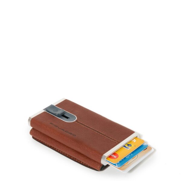 Compact wallet per banconote e carte di credito Black Square PP4891B3R