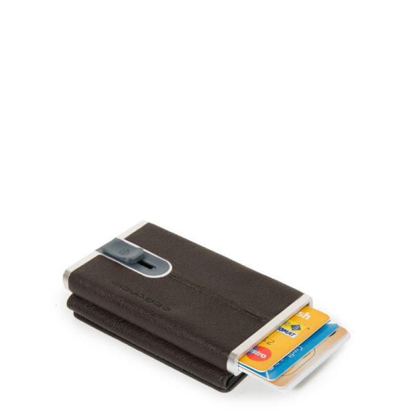 Compact wallet per banconote e carte di credito Black Square PP4891B3R