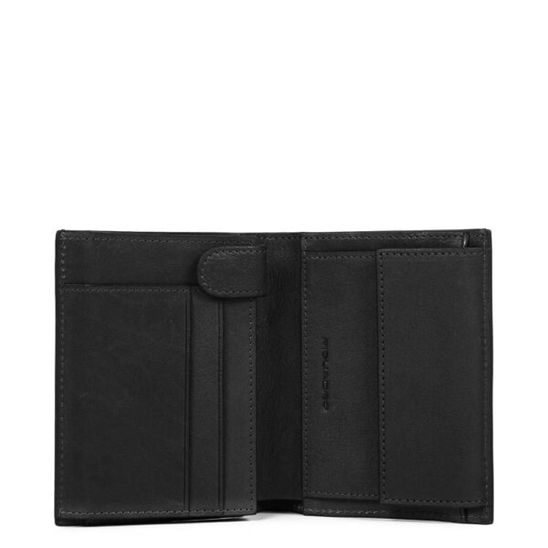 Portafoglio PIQUADRO uomo verticale Black Square PU1740B3R