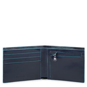 Portafoglio PIQUADRO uomo sottile con porta monete Blue Square PU4823B2R