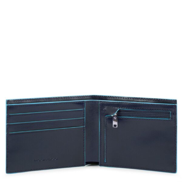 Portafoglio PIQUADRO uomo sottile con porta monete Blue Square PU4823B2R
