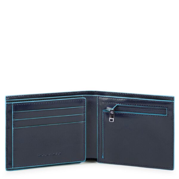 Portafoglio uomo con 2 scomparti per banconote  Blue Square PU5185B2R