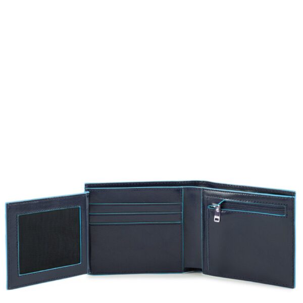 Portafoglio uomo con 2 scomparti per banconote  Blue Square PU5185B2R