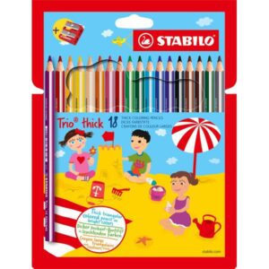 Pastelli STABILO Trio thick da 18 pz