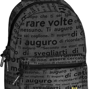 Zaino IO TI MALEDICO americano Nero
