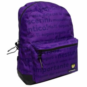 Zaino IO TI MALEDICO americano Viola