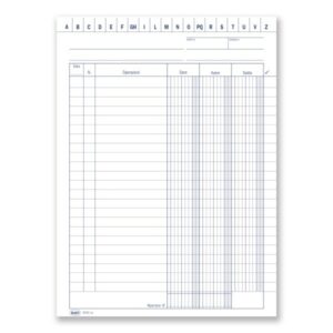 Scheda BUFFETTI Dare-Avere-Saldo 21x14,8 cm