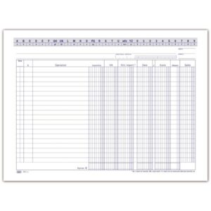 Scheda BUFFETTI Dare-Avere-Saldo (in evidenza imponibile e IVA) con naselli A/Z 21x29,7 cm