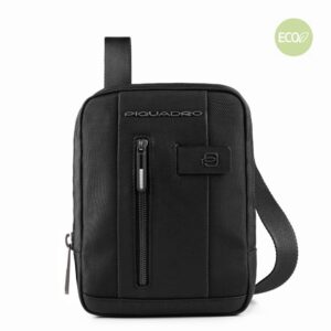 Borsello PIQUADRO mini in tessuto riciclato Brief 2 Nero CA3084BR2