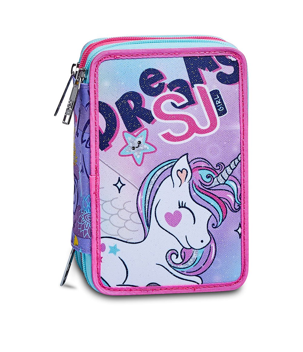 Astuccio triplo SEVEN SJ Color Animali Girl | VecaScuolaUfficio