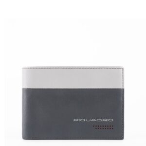 Portafoglio PIQUADRO uomo con portamonete Nero-grigio PU257UB00R