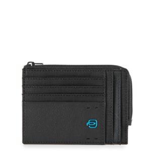 Bustina PIQUADRO portamonete Chevron nero PU1243P16