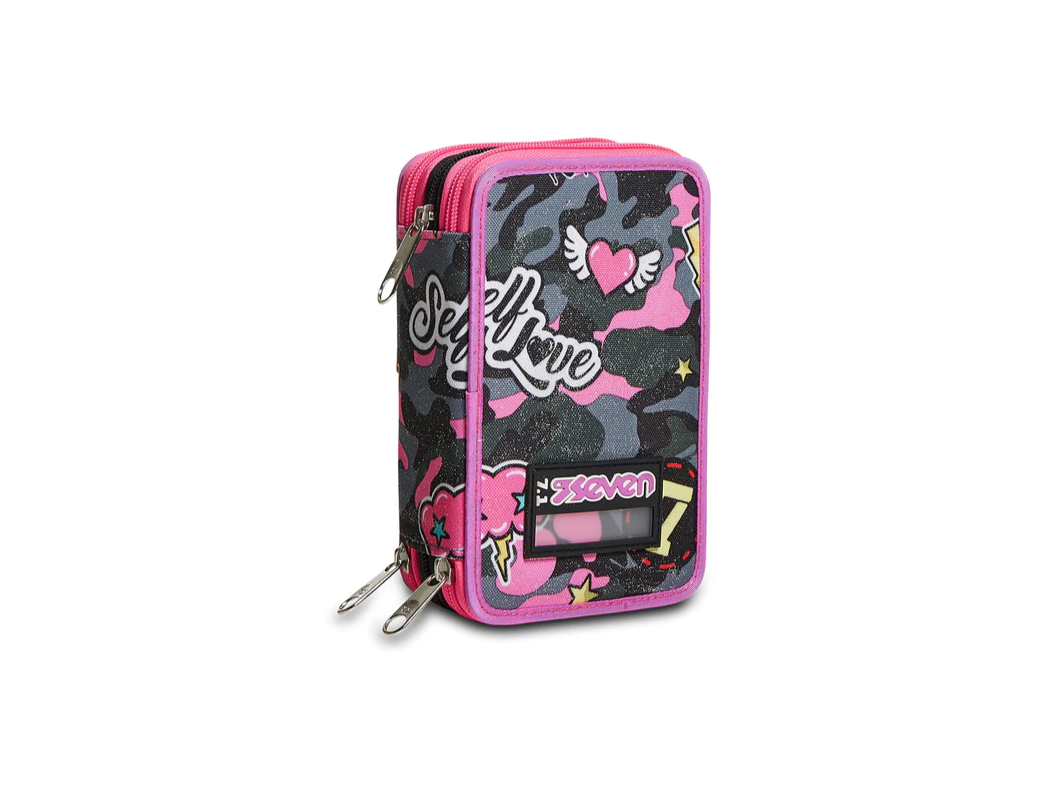 Astuccio Seven 3 Zip CAMOULOVE GIRL