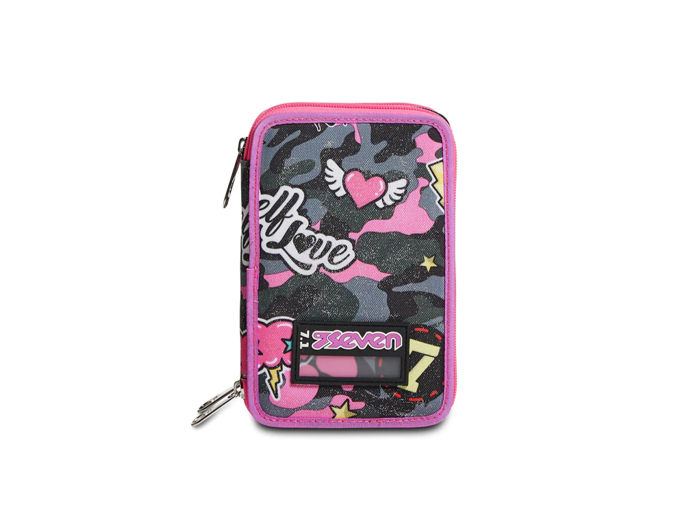 Astuccio Seven 3 Zip CAMOULOVE GIRL