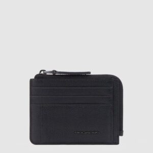Portamonete Piquadro con porta cards Paavo Nero PP4822S122R