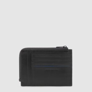 Porta monete Piquadro con carte di credito B2 Revamp Nero PU1243B2VR