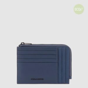 Porta monete PIQUADRO con carte di credito Gio Blu PU1243S124R