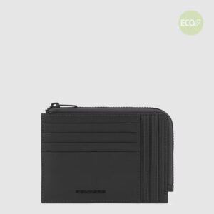 Porta monete PIQUADRO con carte di credito Gio Nero PU1243S124R