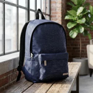 Zaino Mini Comix Lurex Tessuto glitterato blu